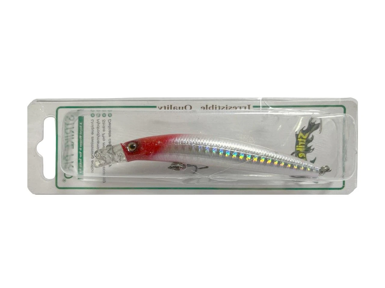 Воблер Strike Pro Top Water Minnow 90 022PPP-713 Redhead Silver 10,2 гр Уценка Повреждена упаковка JL-179F#022PPP-713Y — характеристики,  особенности конструкции