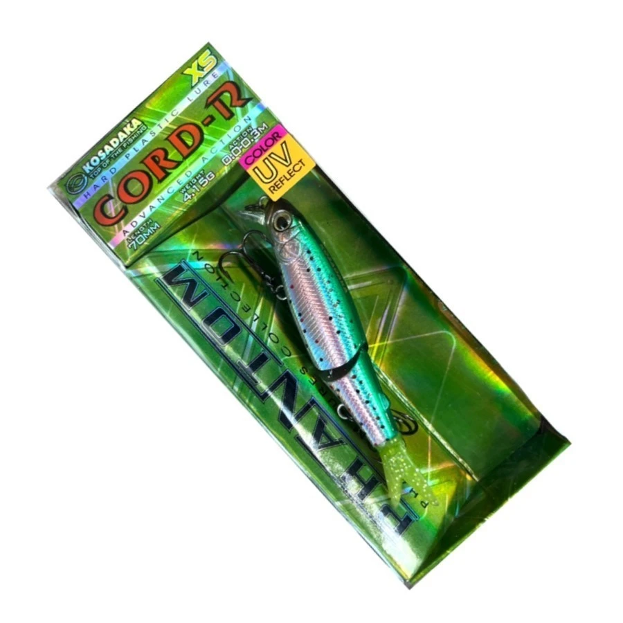 Воблер Kosadaka Cord-R XS 70F TR 4,15 гр   CordRS70F-TR — крупный план
	                                    1