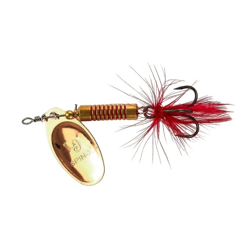 Вращающаяся Блесна Lucky John Spin-X Round №4 11 гр CR   LJSR04-CR — крупный план
	                                    1