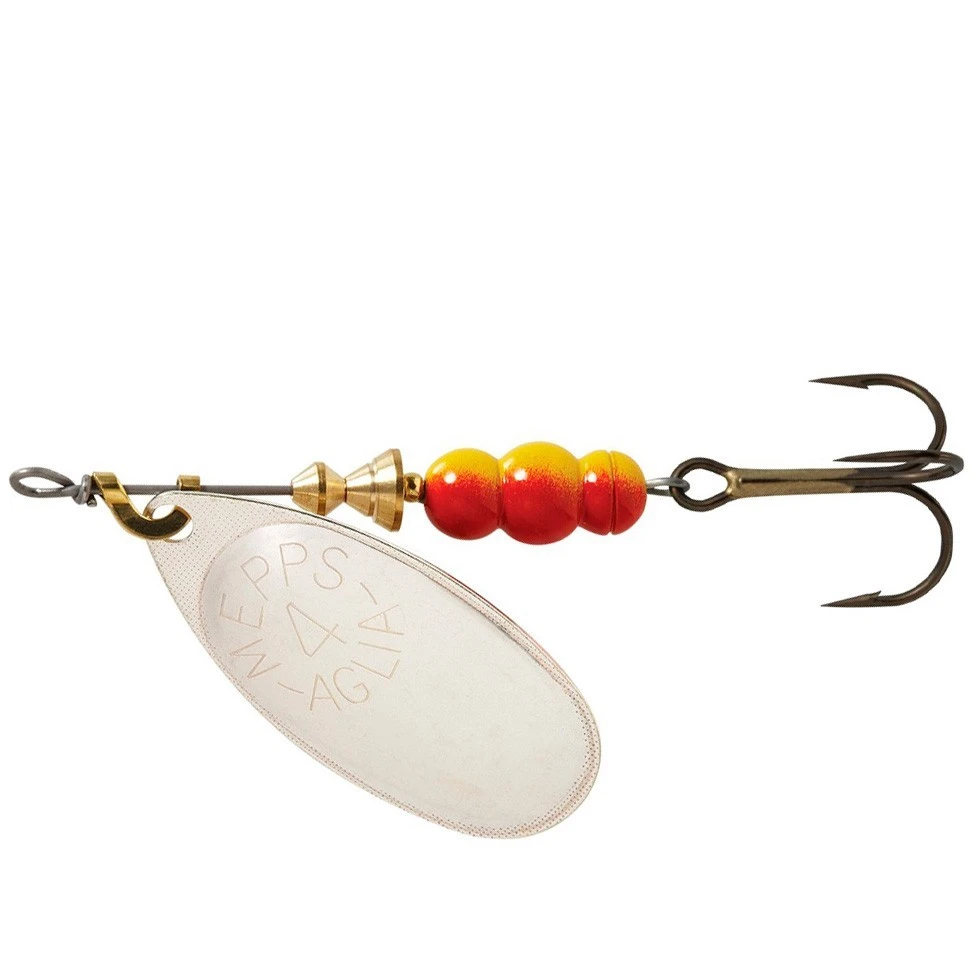 Вращающаяся Блесна Mepps Aglia №4 9 гр Silver   a-4-a — характеристики,  особенности конструкции