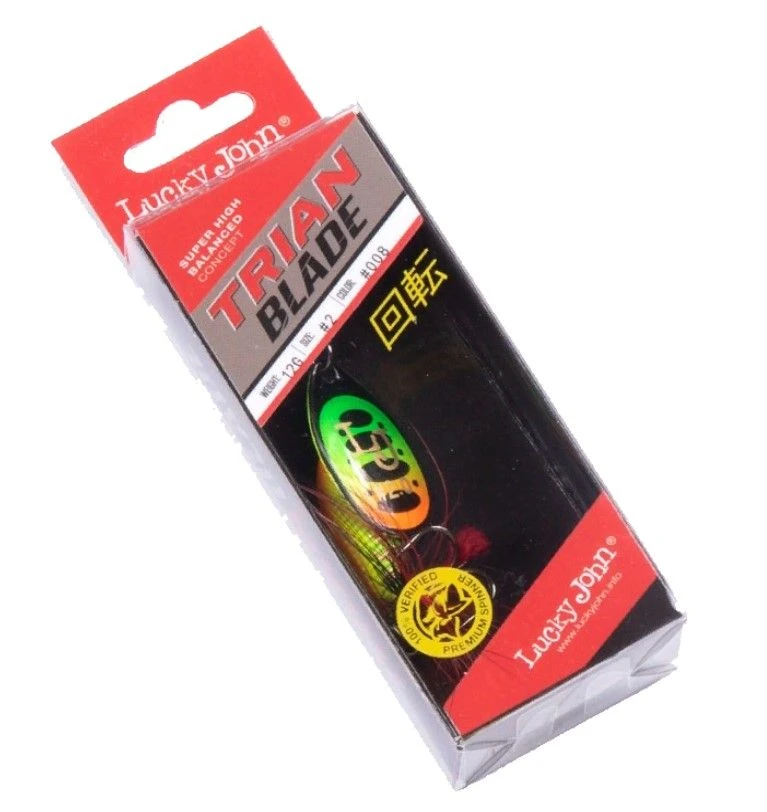 Вращающаяся Блесна Lucky John Trian Blade Round 12 гр 008   LJTBR12-008 — крупный план
	                                    1