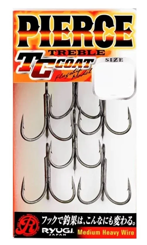 Крючок Тройной Ryugi Pierce Treble Hook №1 4 шт  TC Coat  HPT0441 — крупный план
	                                    1
