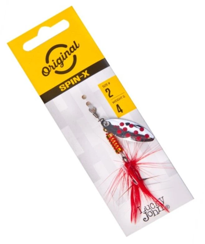 Вращающаяся Блесна Lucky John Spin-X Long №2 4 гр GR   LJSL02-GR — крупный план
	                                    1