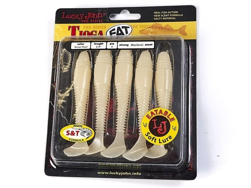 Силиконовая приманка Lucky John Tioga Fat 3.9in 100 мм 5 шт 033 Pro Series  140146-033 — крупный план
	                                    1