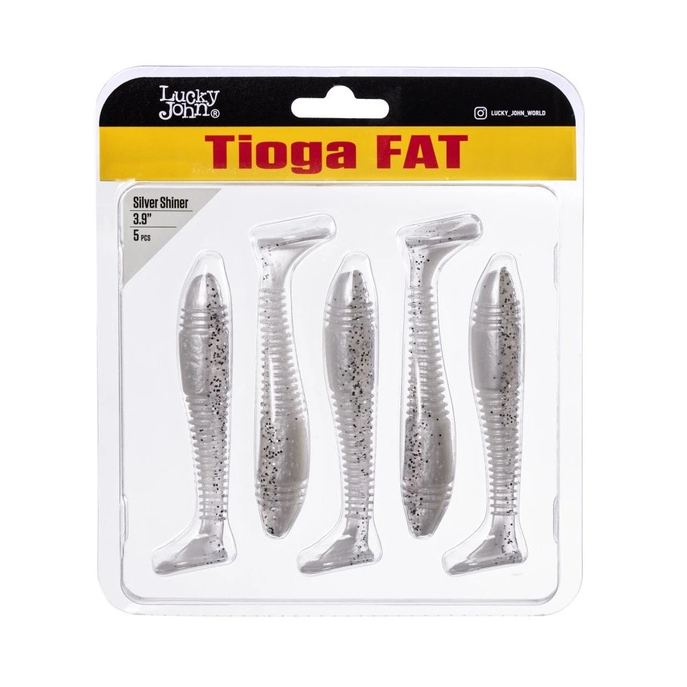 Силиконовая приманка Lucky John Tioga Fat 3.9in 100 мм 5 шт Z02 Pro Series  140146-Z02 — крупный план
	                                    2