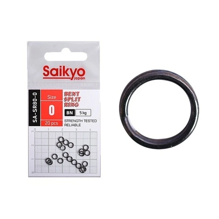Кольцо Заводное Saikyo SA-SR80  №0 5 кг 20 шт BN   SA-SR80-0 — характеристики,  особенности конструкции