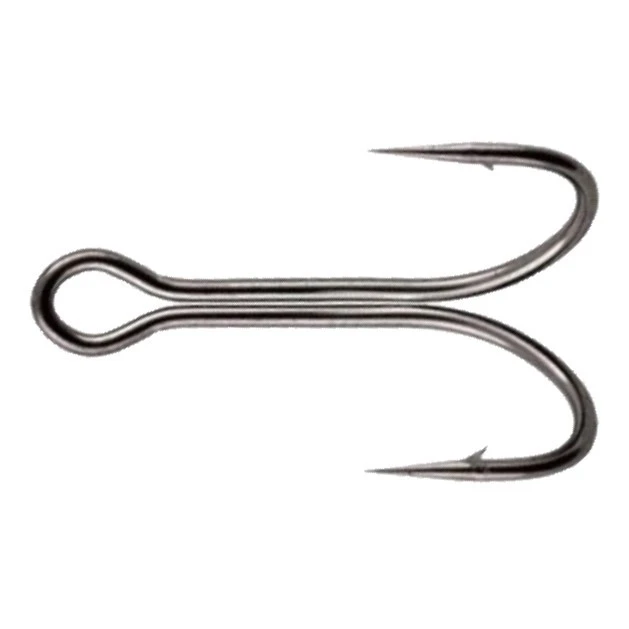 Крючок Двойной Owner TW-01BC №1/0 8 шт Черный блестящий (ВС)   51674BC-1/0 — характеристики,  особенности конструкции