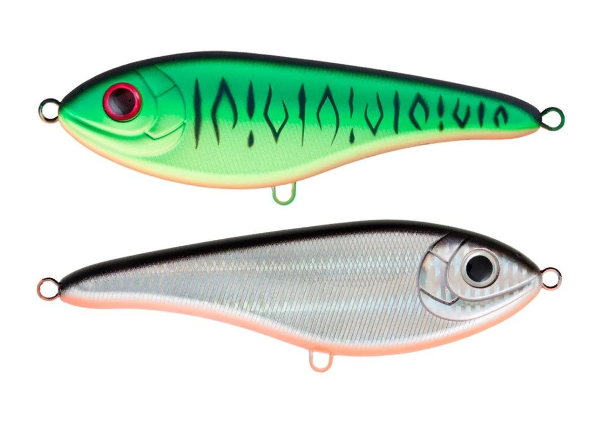 Воблер Strike Pro Baby Buster GC01S/A70-713 Double Black Silver OB/Mat Tiger 25 гр 100  EG-050#GC01S/A70-713S — характеристики,  особенности конструкции