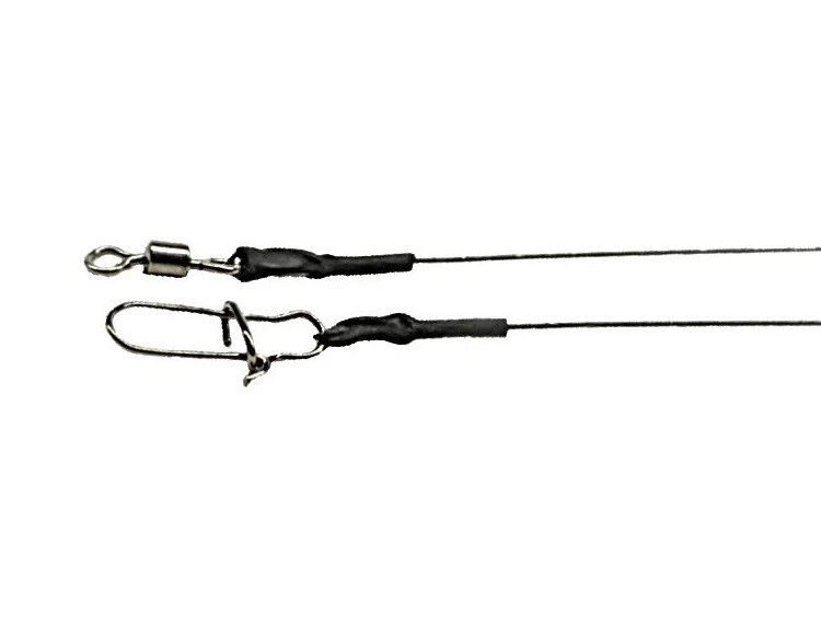 Поводок Lucky John Afw Titanium 25 см 13 кг   2 шт   LJP7213-025 — крупный план
	                                    1