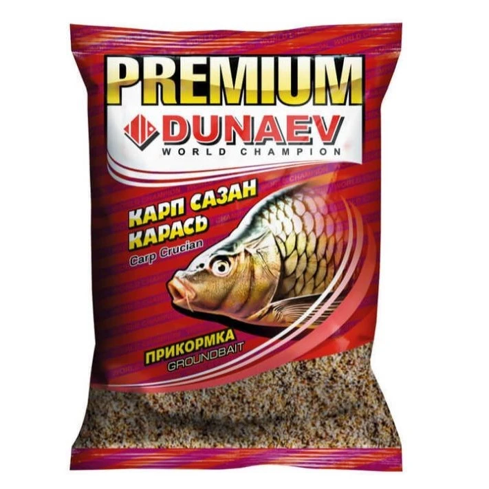 Прикормка Dunaev Premium  Карп-Сазан 1 000 гр — характеристики,
	                                    особенности конструкции