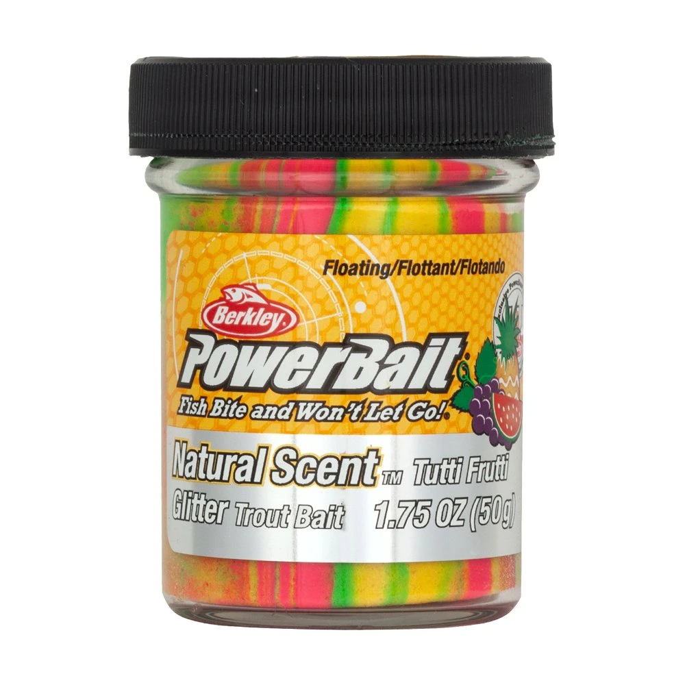 Паста Berkley PowerBait Natural Scent Glitter Trout Bait Fruits  50 мл  Tutti Frutti   1525276 — характеристики,  особенности конструкции