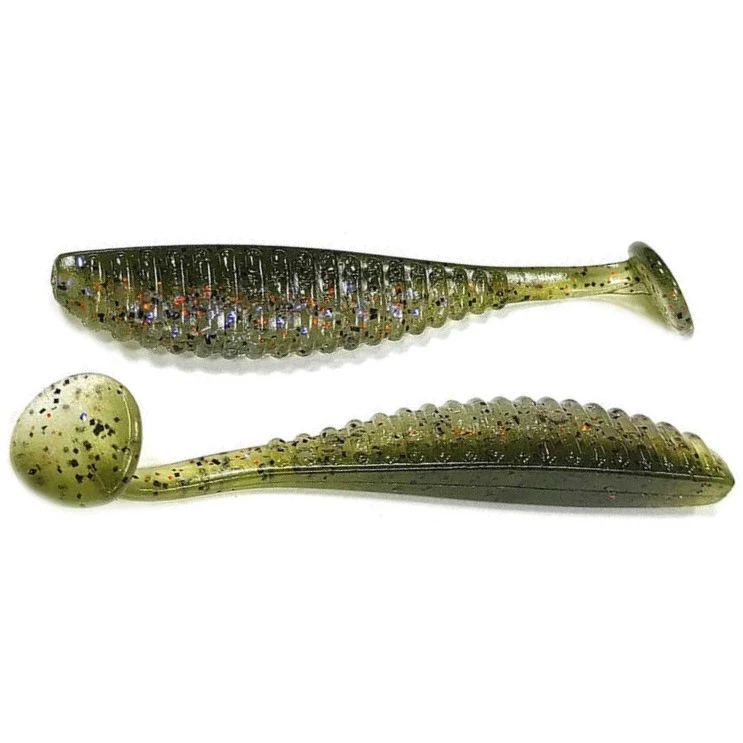Силиконовая приманка Reins S Cape Shad 3.5 89 мм 6 шт L03-Barsch   SCS3.5-L03 — характеристики,  особенности конструкции