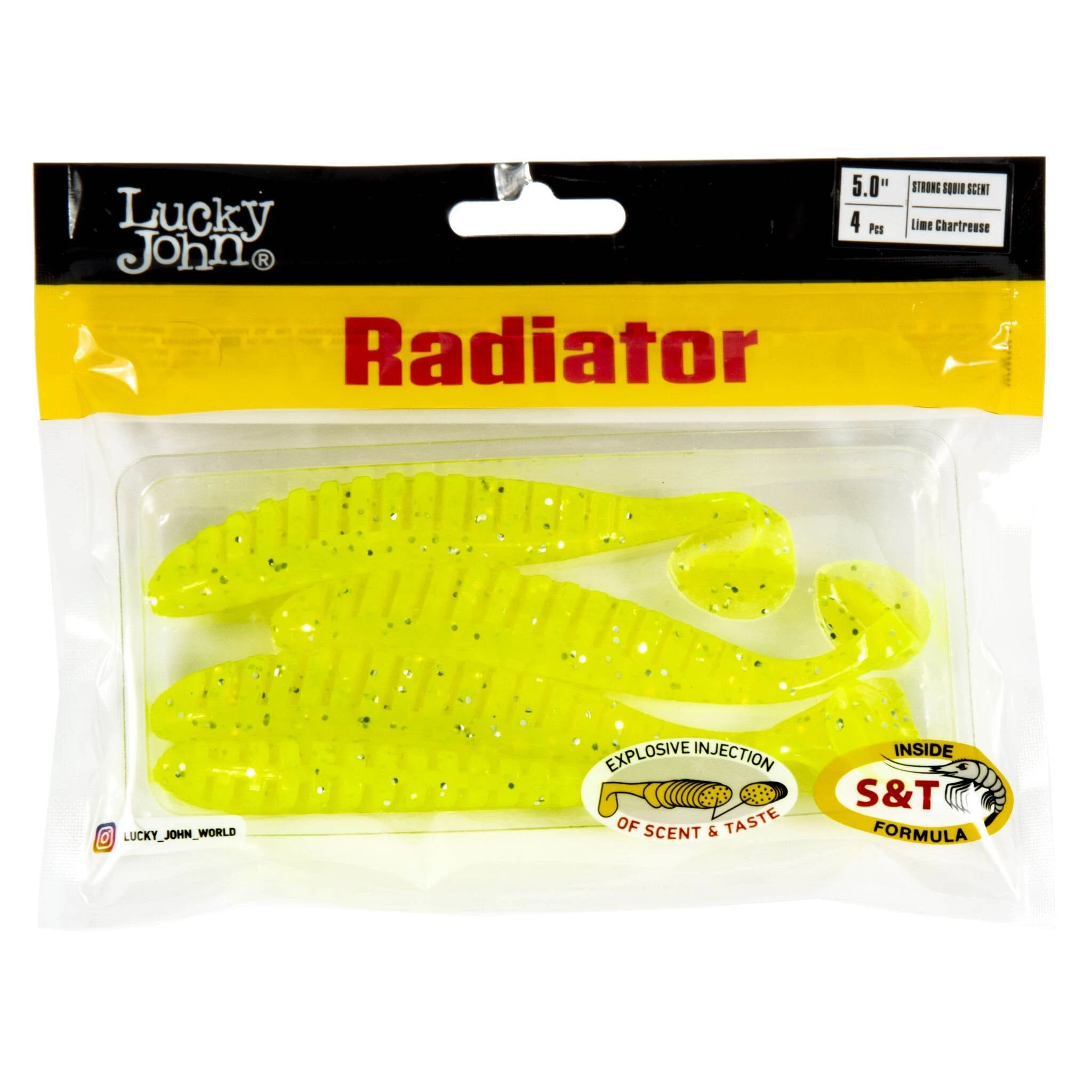 Силиконовая приманка Lucky John Radiator 5.0in 125 мм 4 шт 071 Pro Series  140211-071 — крупный план
	                                    2