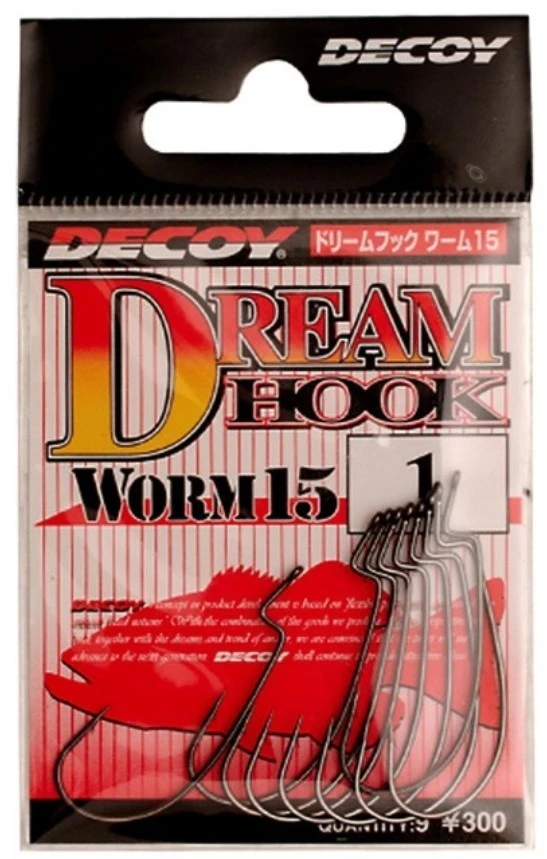 Крючок Офсетный Decoy Dream Hook Worm 15 №2/0 8 шт — крупный план
	                                    1