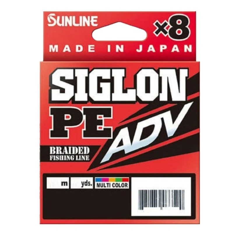 Плетеный шнур Sunline Siglon PE X8 ADV 150 м  PE # 0,8 Multicolor 5C 0,153 мм — крупный план
	                                    1