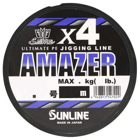 Плетеный шнур Sunline Amazer X4 300 м  PE # 1,2  0,185 мм — характеристики,  особенности конструкции