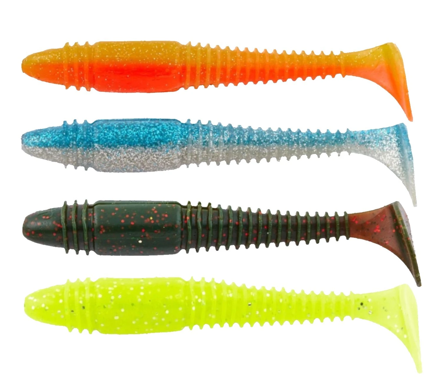Силиконовая приманка Lucky John Tioga Fat 4.5in 115 мм 4 шт MIX1 Pro Series  140147-MIX1 — характеристики,  особенности конструкции