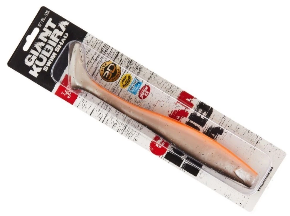 Силиконовая приманка Lucky John Kubira Swim Shad 12.0in 304 мм 1 шт PG18 3D BBS Series  140435-PG18 — крупный план
	                                    2