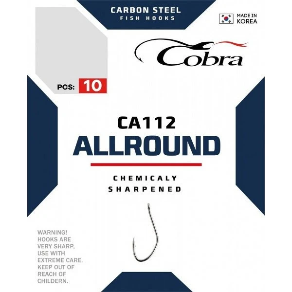 Крючок Одинарный Cobra Allround AJI CA112 №12 10 шт    CA112-012 — характеристики,
	                                    особенности конструкции