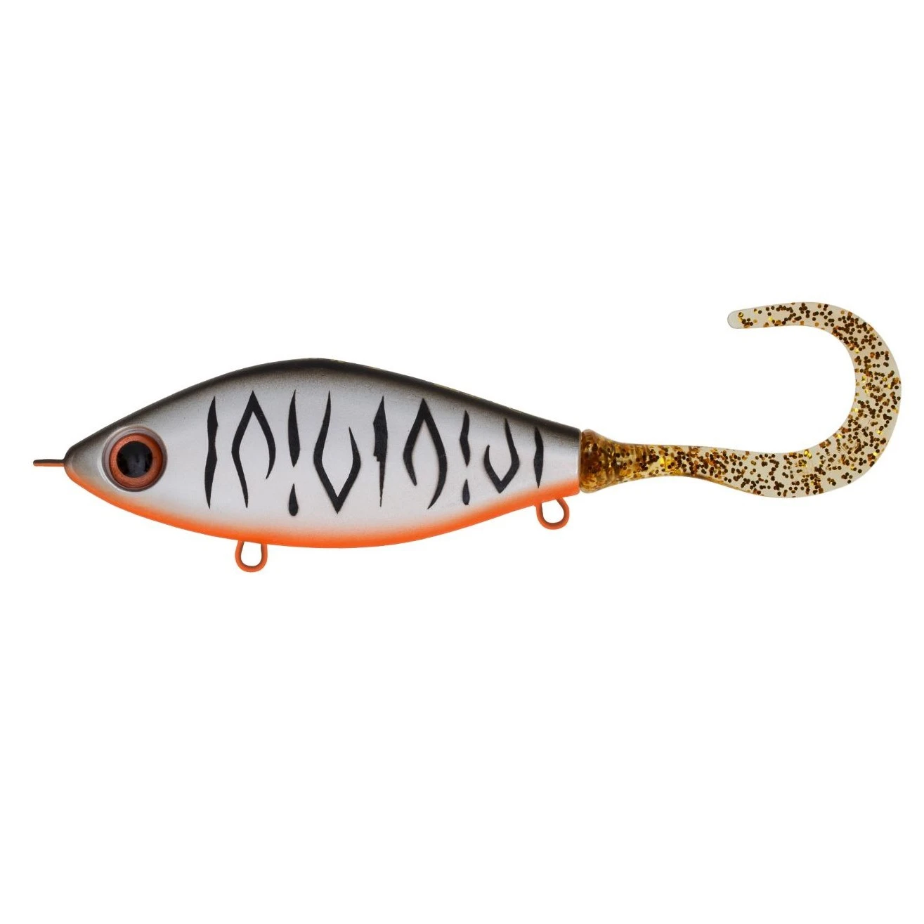 Воблер Strike Pro Guppie Jr Shallow A243ES Grey Shadow Mat Tiger 58 гр   EG-208AS#A243ES — характеристики,  особенности конструкции