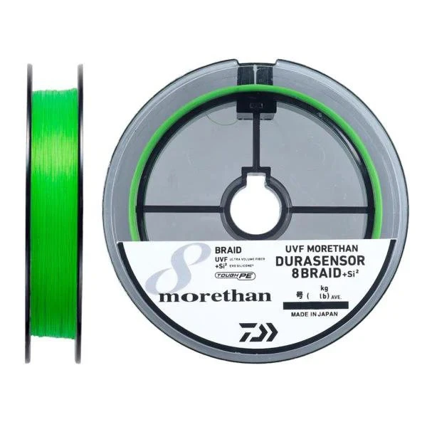 Плетеный шнур Daiwa UVF Morethan Durasensor X8 Braid +SI2 200 м  PE # 1,2 — крупный план
	                                    1