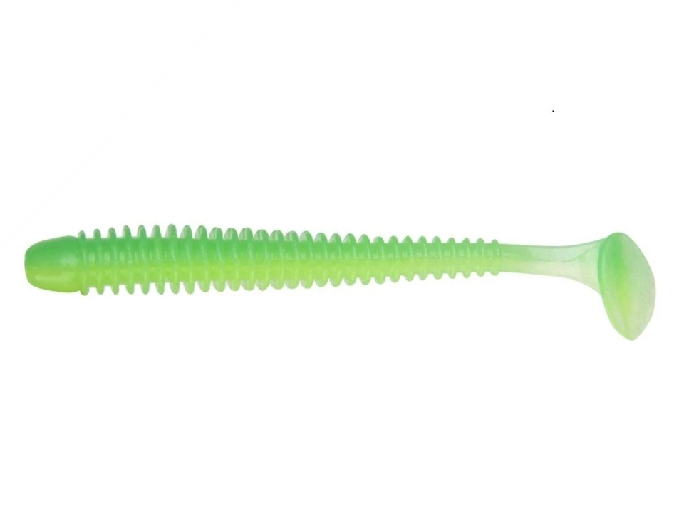 Силиконовая приманка Keitech Swing Impact 4 101 мм 8 шт EA#11 Lime Chartreuse Glow — характеристики,
	                                    особенности конструкции