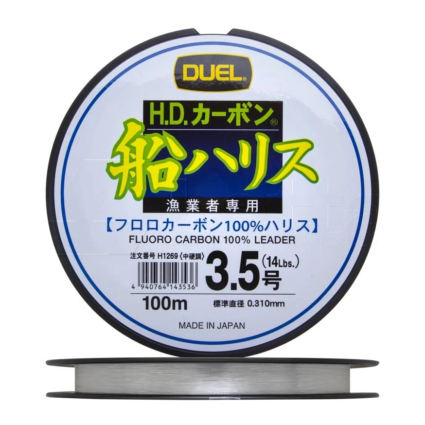 Флюорокарбон Duel H.D. Carbon Fune Leader Fluorocarbon 100% 100 м 0,31 мм    H1269 — характеристики,  особенности конструкции