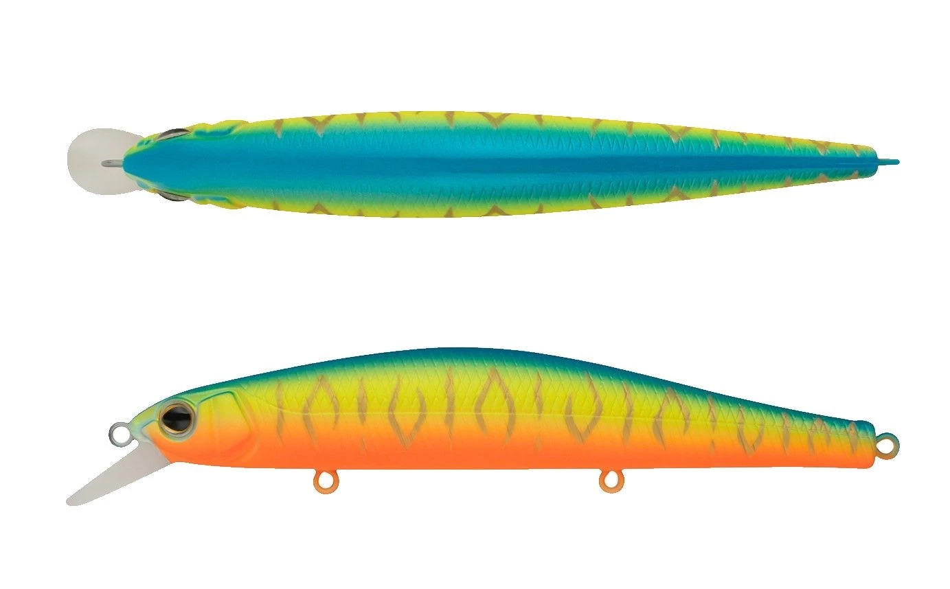 Воблер Strike Pro Inquisitor 110SP A252S Bullfinch Mat Tiger 16,2 гр   EG-193B-SP#A252S — крупный план
	                                    1