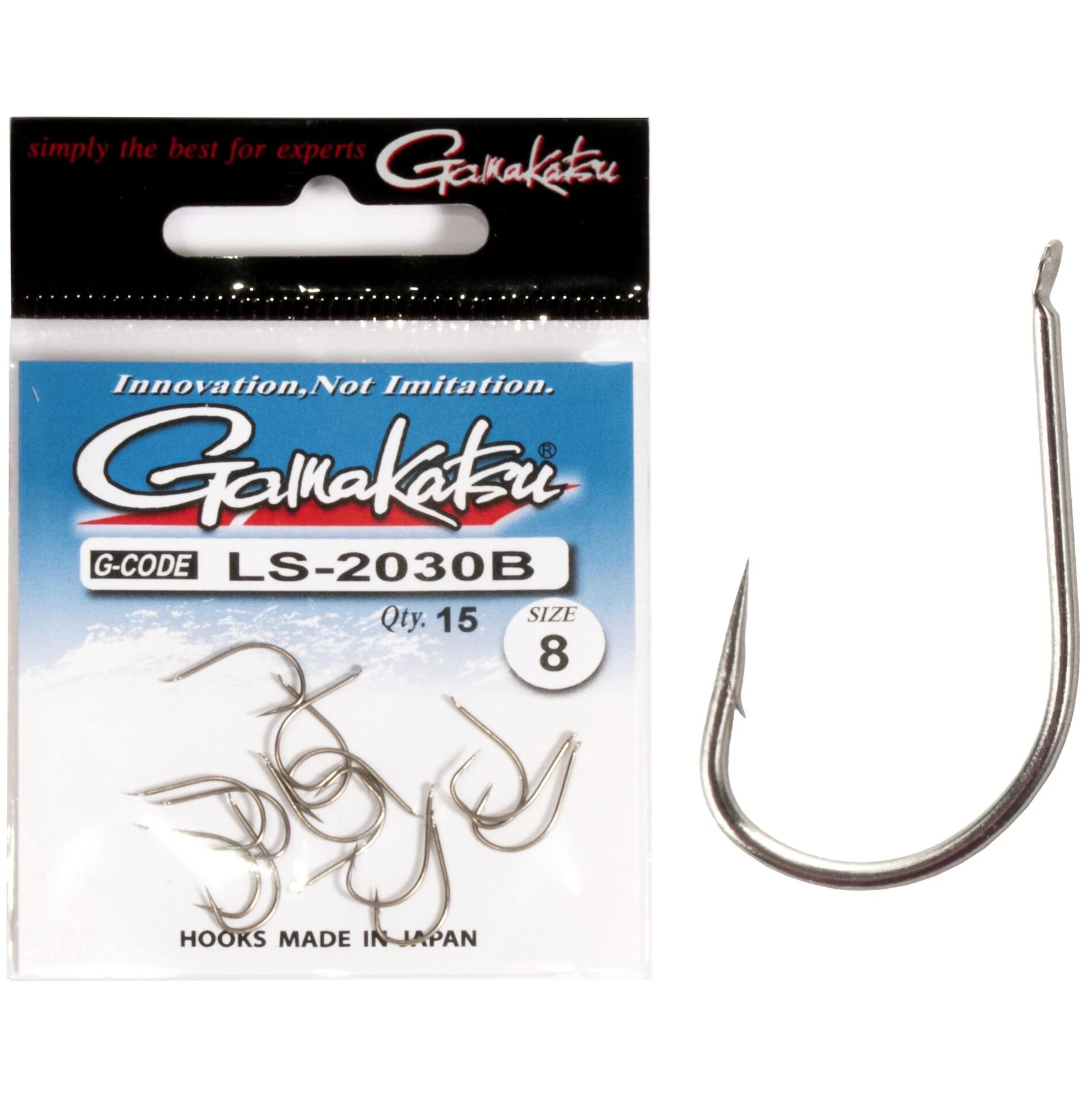 Крючок Одинарный Gamakatsu LS-2030B New Label Hooks Bronze №8 15 шт    147995-008 — характеристики,  особенности конструкции