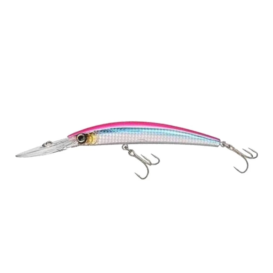 Воблер Yo-Zuri Crystal Minnow Deep Diver 130F HPK Fluorescent Pink 24 гр   R1136-HPK — характеристики,  особенности конструкции