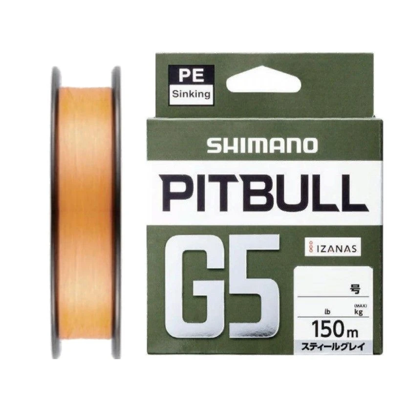 Плетеный шнур Shimano Pitbull G5 150 м  PE # 1 Hi-Orange 0,16 мм — характеристики,
	                                    особенности конструкции