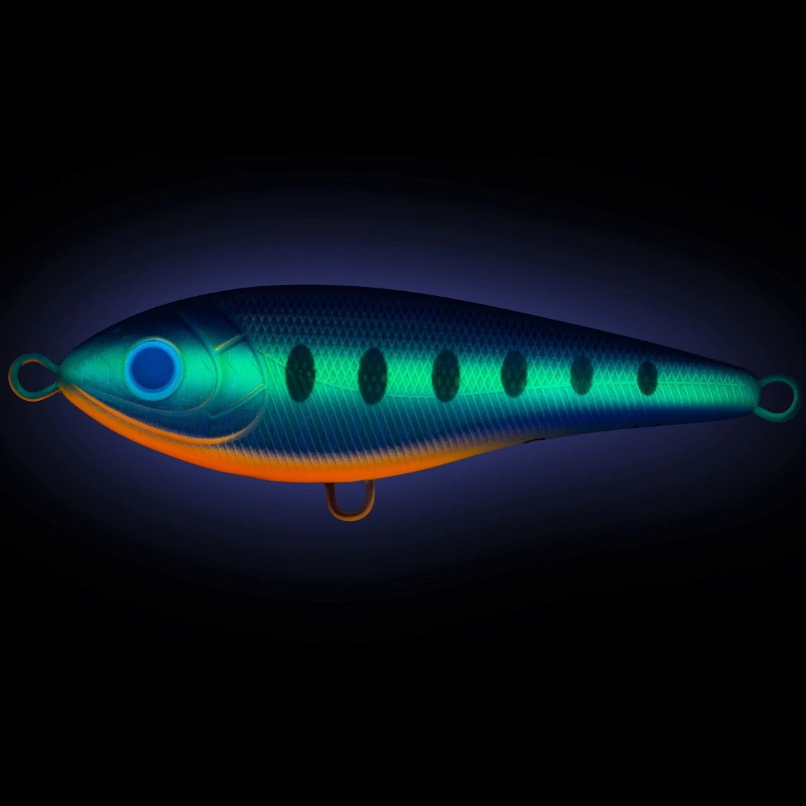 Воблер Strike Pro Tiny Buster A150-713 UV Blue Silver OB 10,3 гр   EG-149#A150-713 — крупный план
	                                    1