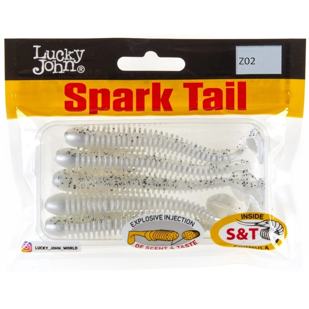Силиконовая приманка Lucky John Spark Tail 4.0in 101 мм 5 шт Z02 Pro Series  140168-Z02 — крупный план
	                                    2