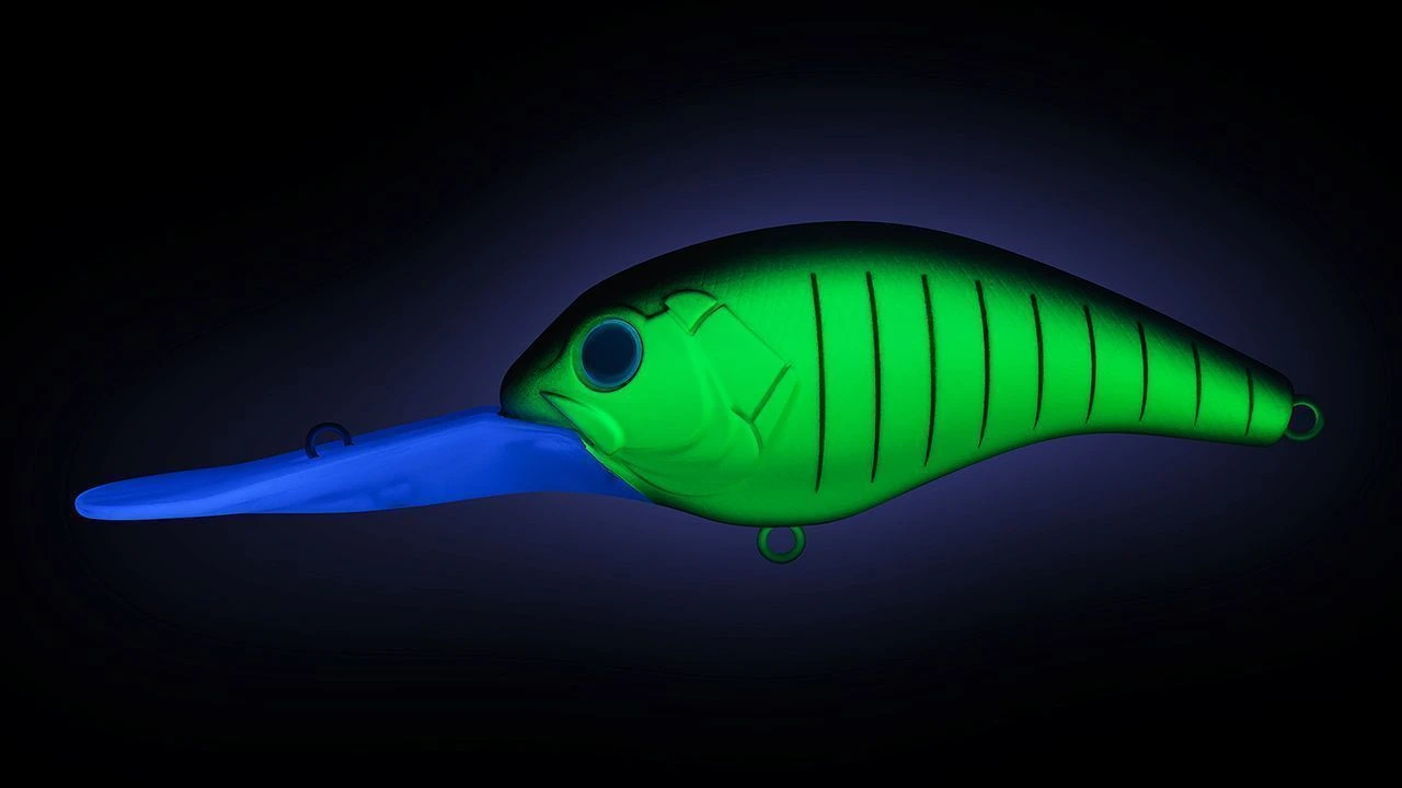 Воблер Strike Pro Crankee Deep Runner 100 597S Blue Mat Tiger 60 гр   EG-224#597S — крупный план
	                                    1