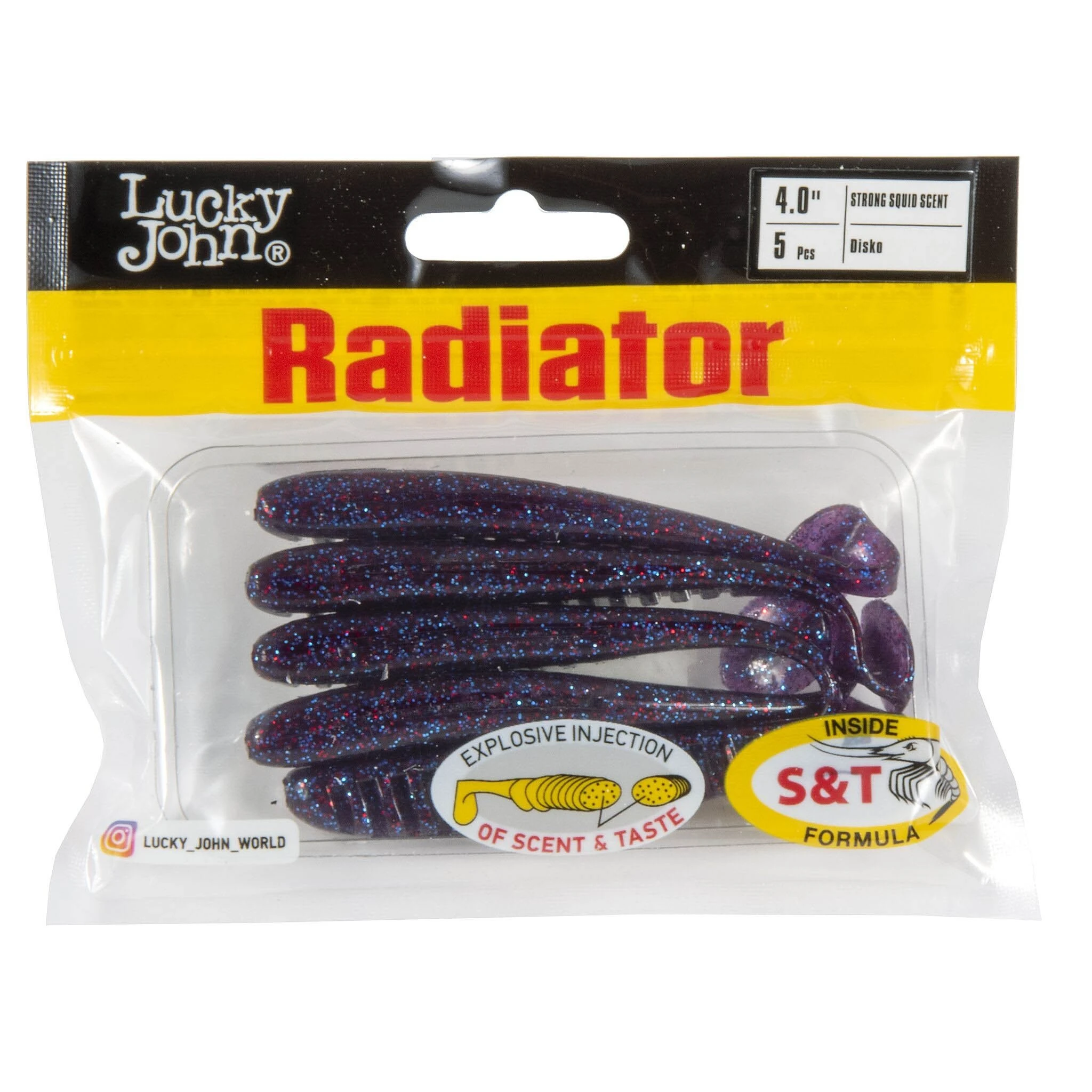 Силиконовая приманка Lucky John Radiator 4.0in 100 мм 5 шт S63 Pro Series  140210-S63 — крупный план
	                                    2