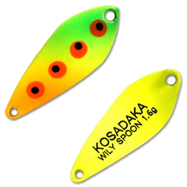 Колеблющаяся Блесна Kosadaka Trout Police Wily Spoon 1,6 гр 27 мм D05   TL-WS-D05 — характеристики,
	                                    особенности конструкции