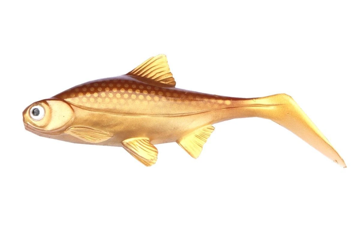 Силиконовая приманка Ola Lures Hooligan Roach Jr 150 мм 1 шт Golddigger Kanalgratis  HR-JR15-03 — характеристики,  особенности конструкции
