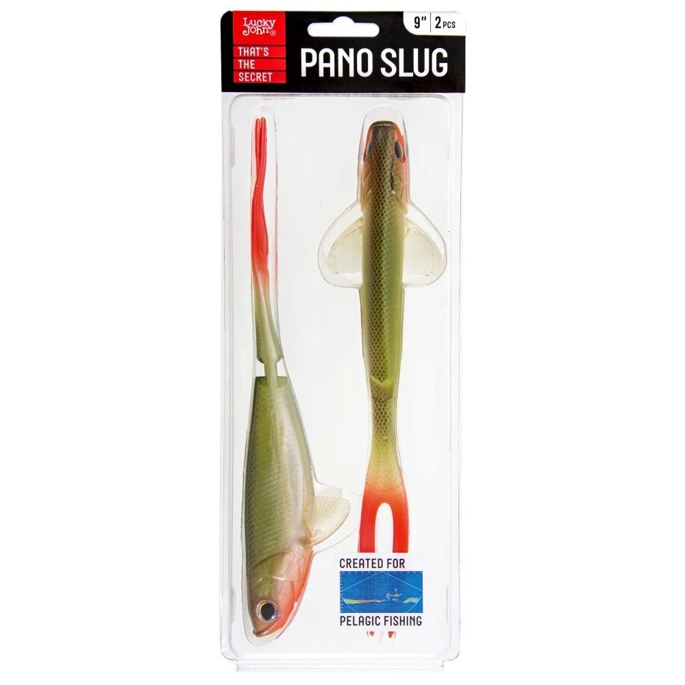 Силиконовая приманка Lucky John Pano Slug 9.0in 228 мм 2 шт Z23 3D Series  140444-Z23 — крупный план
	                                    2