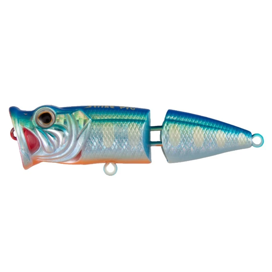Воблер Strike Pro Pike Pop Joint 75 A150-713 UV Blue Silver OB 11 гр UV  SH-002CJ#A150-713 — характеристики,
	                                    особенности конструкции