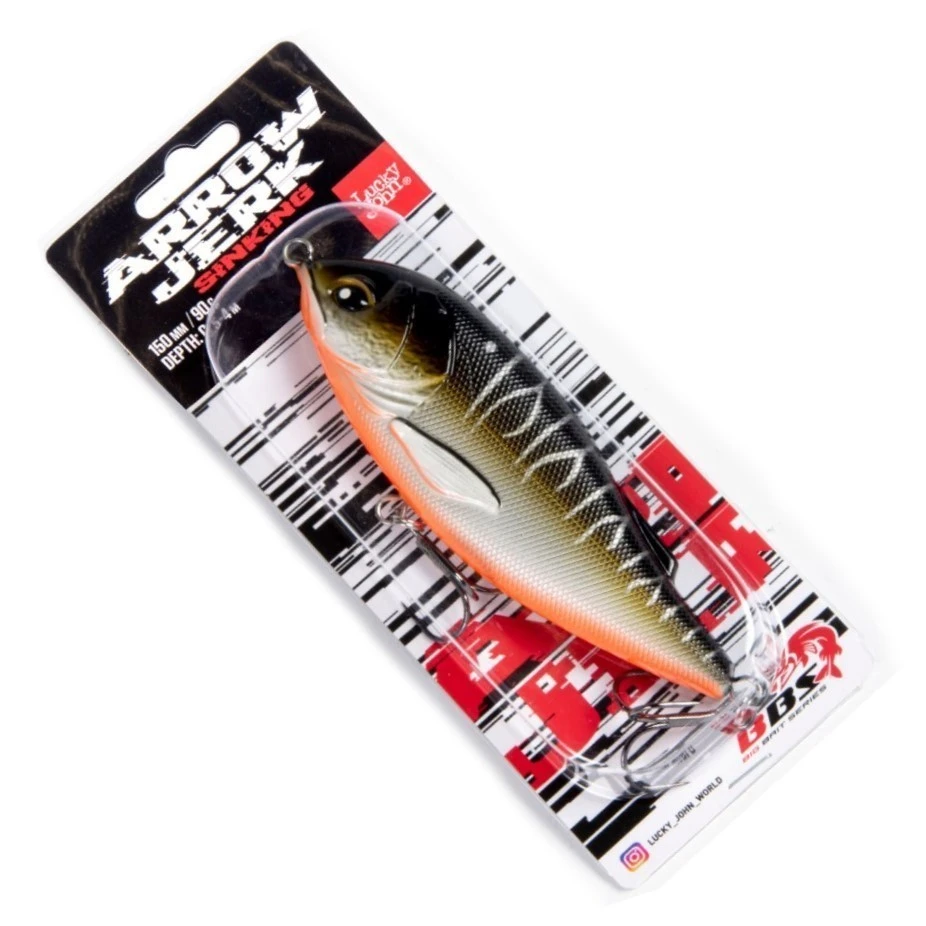 Воблер Lucky John Arrow Jerk 150S 025 90 гр BBS Original  LJO0515S-025 — крупный план
	                                    2