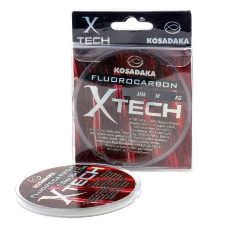 Флюорокарбон Kosadaka X-Tech 30 м 0,1 мм    LXTC010T — характеристики,  особенности конструкции