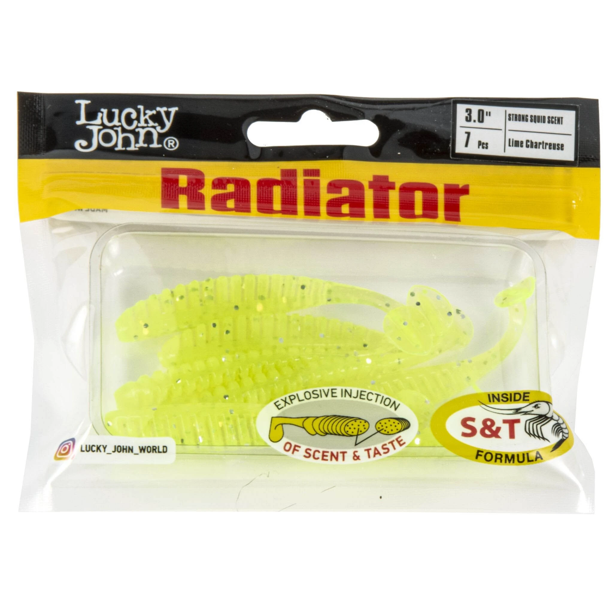 Силиконовая приманка Lucky John Radiator 3.0in 75 мм 7 шт 071 Pro Series  140209-071 — крупный план
	                                    2