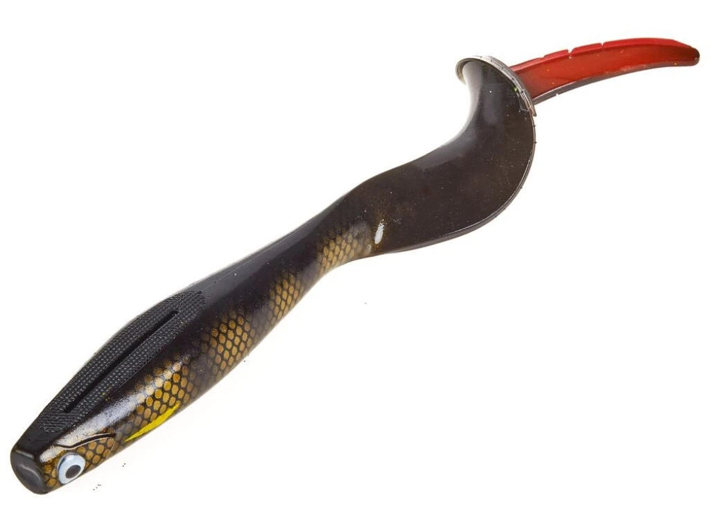 Силиконовая приманка Lucky John Kubira Fire Tail 7.0in 180 мм 1 шт PG38 3D BBS Series  140436-PG38 — крупный план
	                                    1