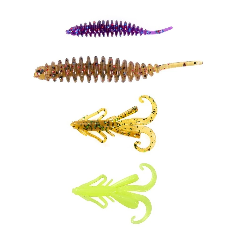 Силиконовая приманка Lucky John Perch Snack Pack 35 мм 72 шт 03 Set Pro Series  LJMG-003SET — крупный план
	                                    1