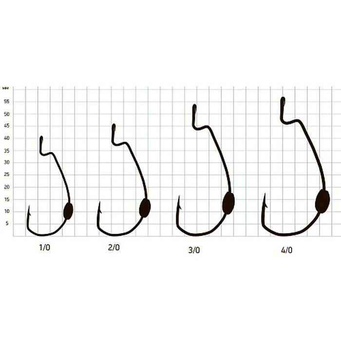 Крючок Офсетный Saikyo BS-2334 Weighted №2/0 5 шт BN   BS-2334BN2/0-5 — крупный план
	                                    1
