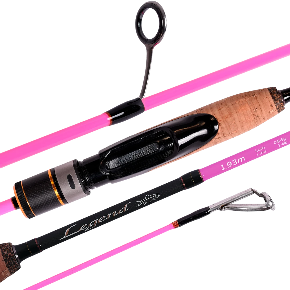 Спиннинг Maximus Legend Area Pink 642SUL 193 см 0,8 - 5 гр    MAESLP642SUL — крупный план
	                                    4