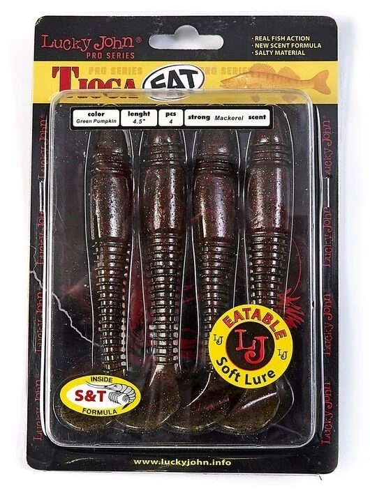 Силиконовая приманка Lucky John Tioga Fat 4.5in 115 мм 4 шт PA03 Pro Series  140147-PA03 — крупный план
	                                    2