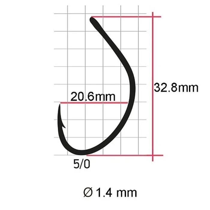 Крючок Одинарный Saikyo SS061 Spoon Single №5/0 5 шт BN   SS061-BN5/0-5 — крупный план
	                                    2