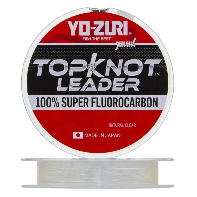 Флюорокарбон Yo-Zuri Topknot Leader Fluorocarbon 100% 27 м 0,47 мм Natural Clear — характеристики,  особенности конструкции