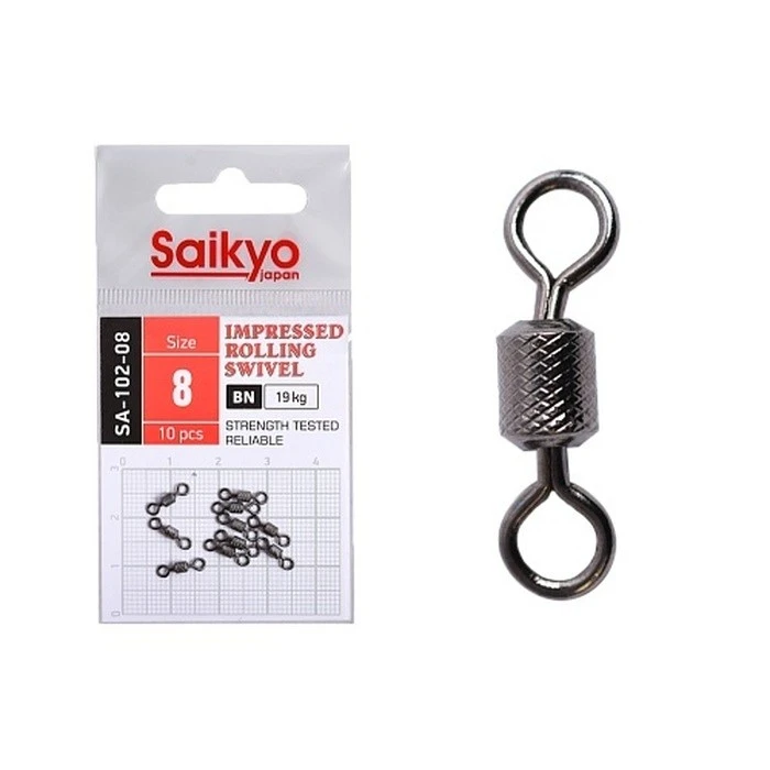 Вертлюг Saikyo SA-102 №8 10 шт BN   SA-102-08 — характеристики,  особенности конструкции